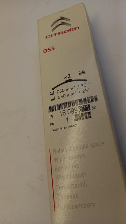 Original CITROEN DS5 Wischerblättersatz (2st) 1609967180