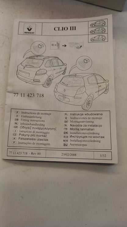 Original RENAULT Clio III Alarmanlage 7711423718