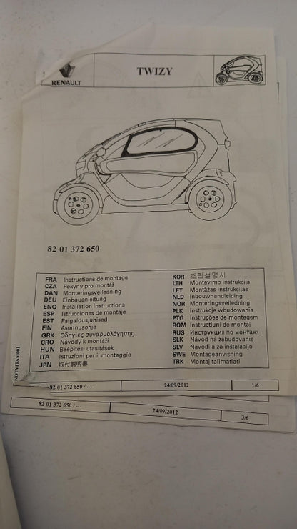 Original RENAULT Twizy Windabweiser 8201372650