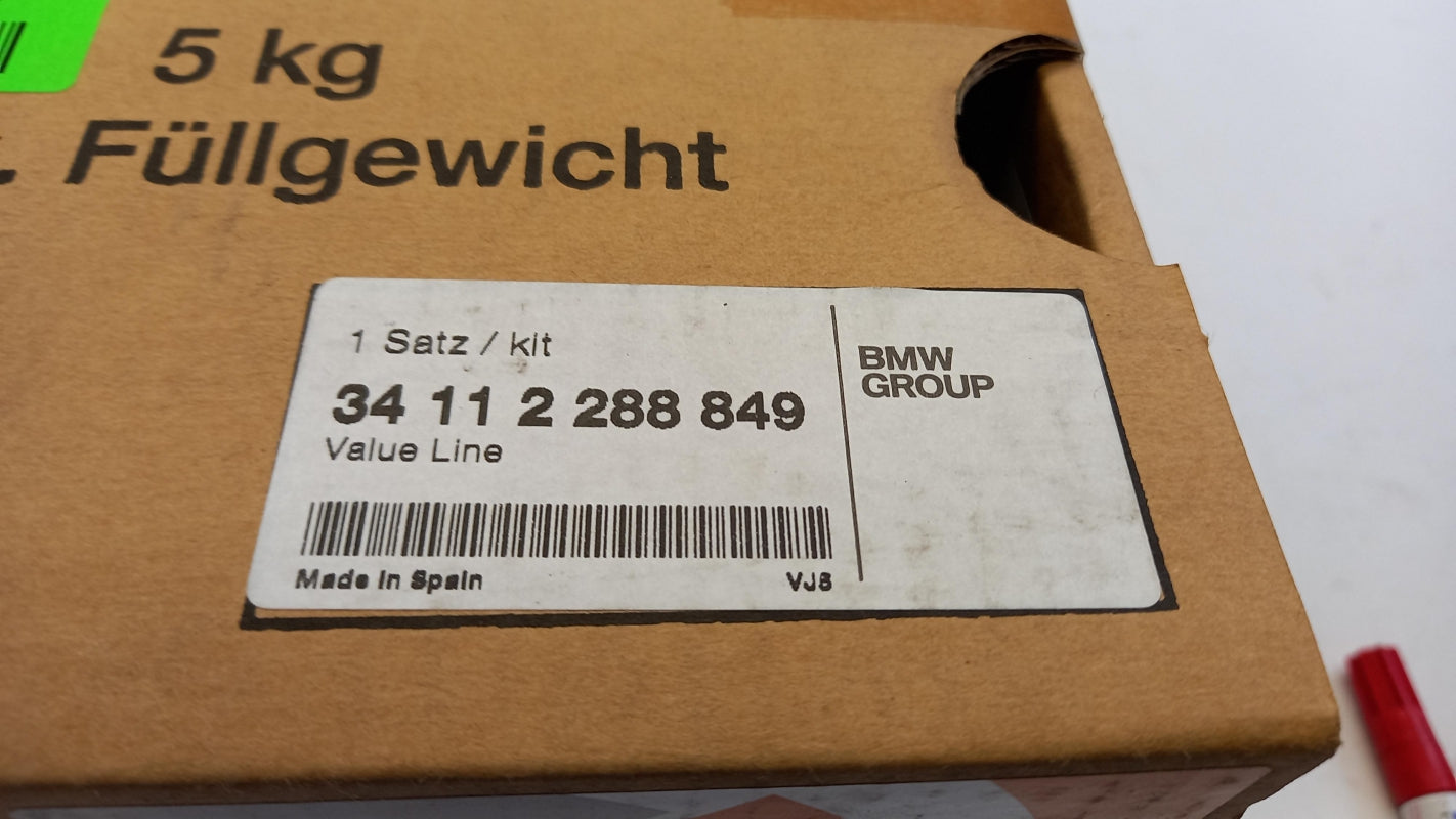 Original BMW 1' E87 Bremsbeläge mit Bremsbelagfühler Vorne 34112288849