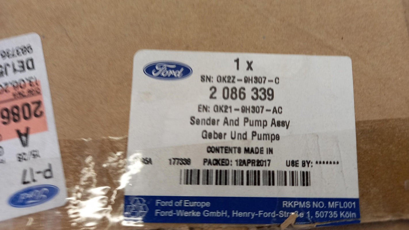 Original OE FORD Kraftstoffvorrat Sensor 2086339