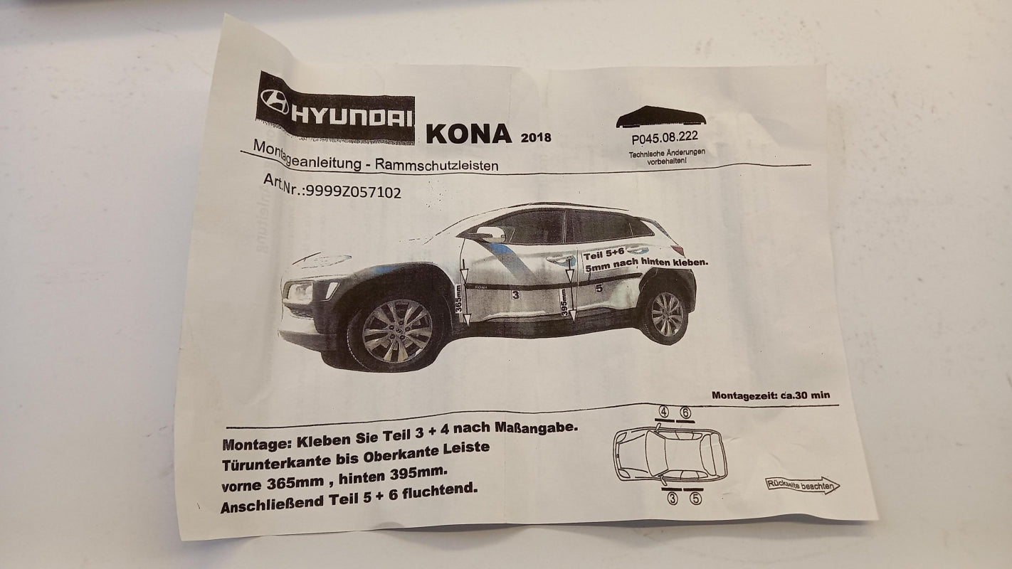 Original OE HYUNDAI/KIA Türzierleisten Satz 9999Z057102