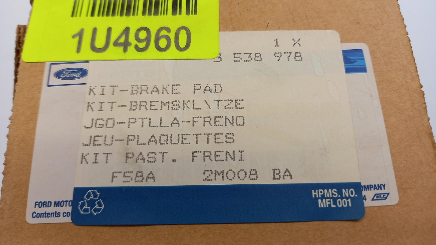 Original OE FORD Bremsbeläge 3538978