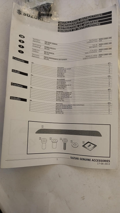 Original SUZUKI SX4 (JY) Seitenschwellerleiste links und rechts 990E061M03000