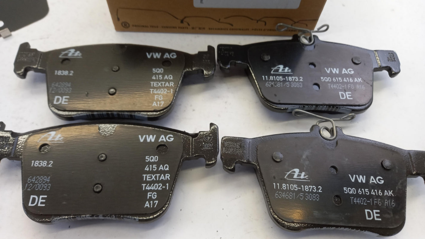 Original SKODA SEAT VW Bremsbeläge hinten 5Q0698451H