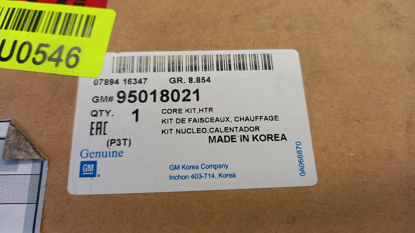 Original OE OPEL Innenraumheizung Wärmetauscher 95018021