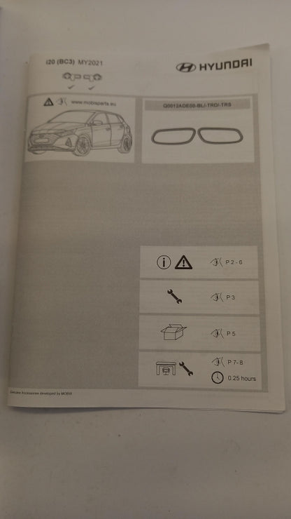 Original HYUNDAI i20N Türgriff Innen Zierleiste schwarz Q0012ADE00BL