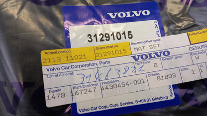 Original VOLVO V40 2013- Fußmattensatz 4-teilig Velours anthrazit 31291015