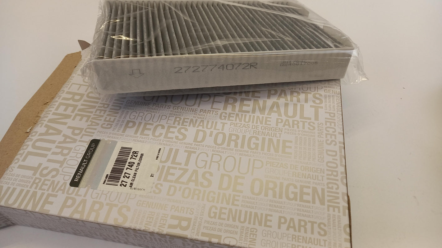 Original RENAULT Docker Koleos II Zoe 2013-2025 Innenraumfilter 272774072R