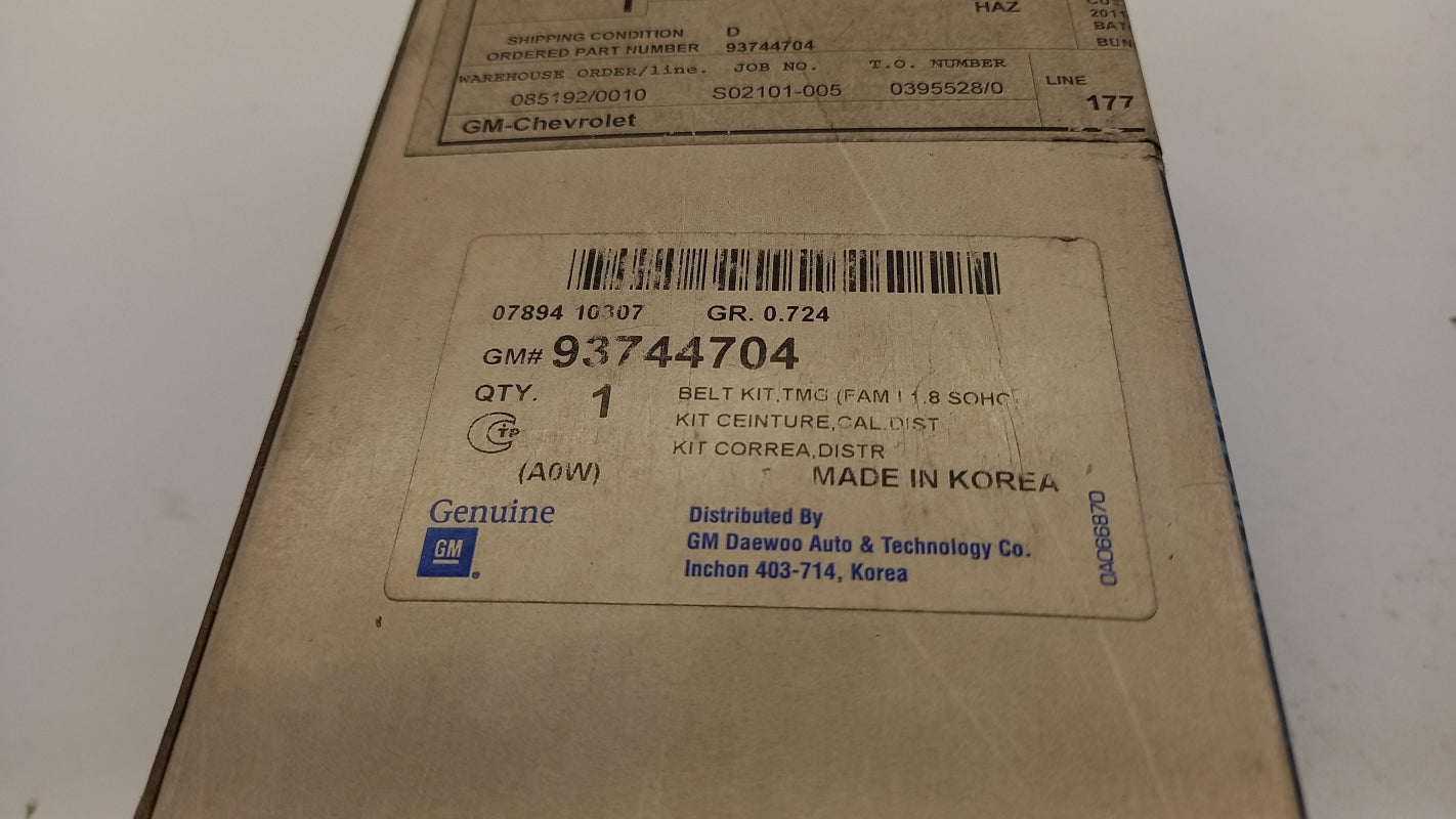 Original OE OPEL Zahnriemensatz 93744704