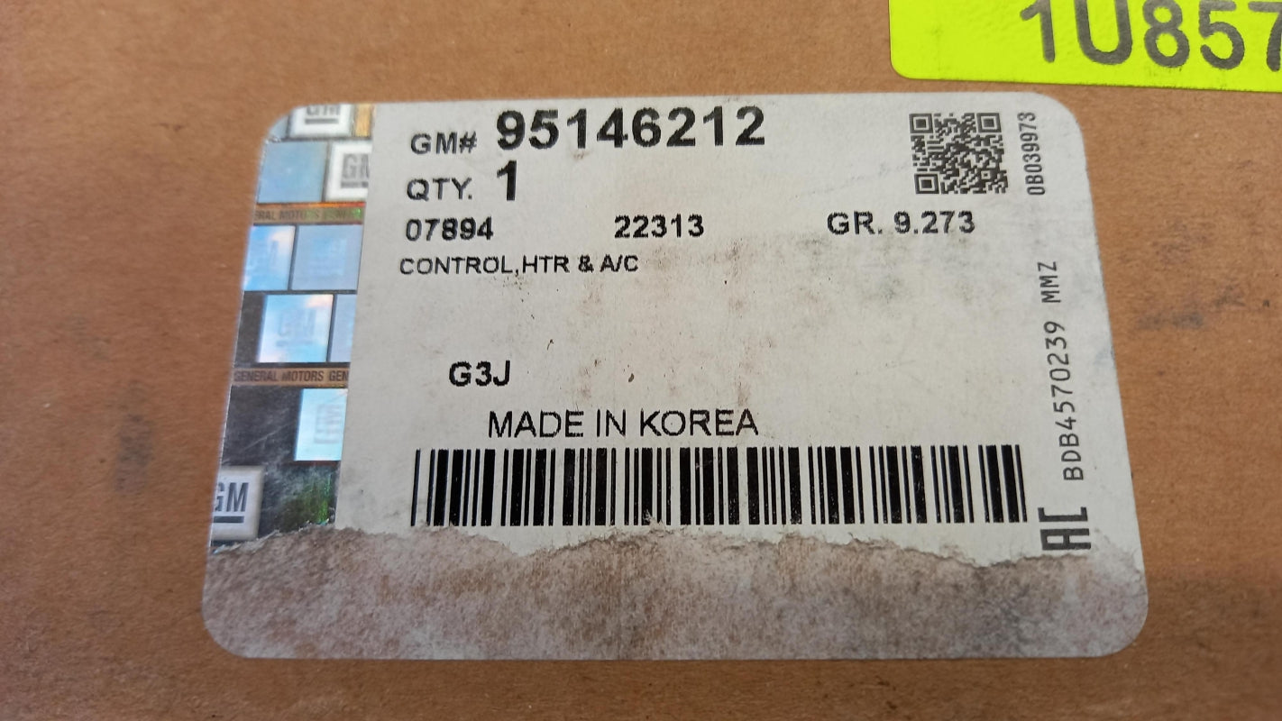 Original CHEVROLET Cruze J308 Orlando J309 Heizungsbetätigung 95146212