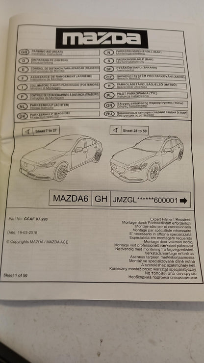 Original OE MAZDA Einparkhilfe GCAFV7290