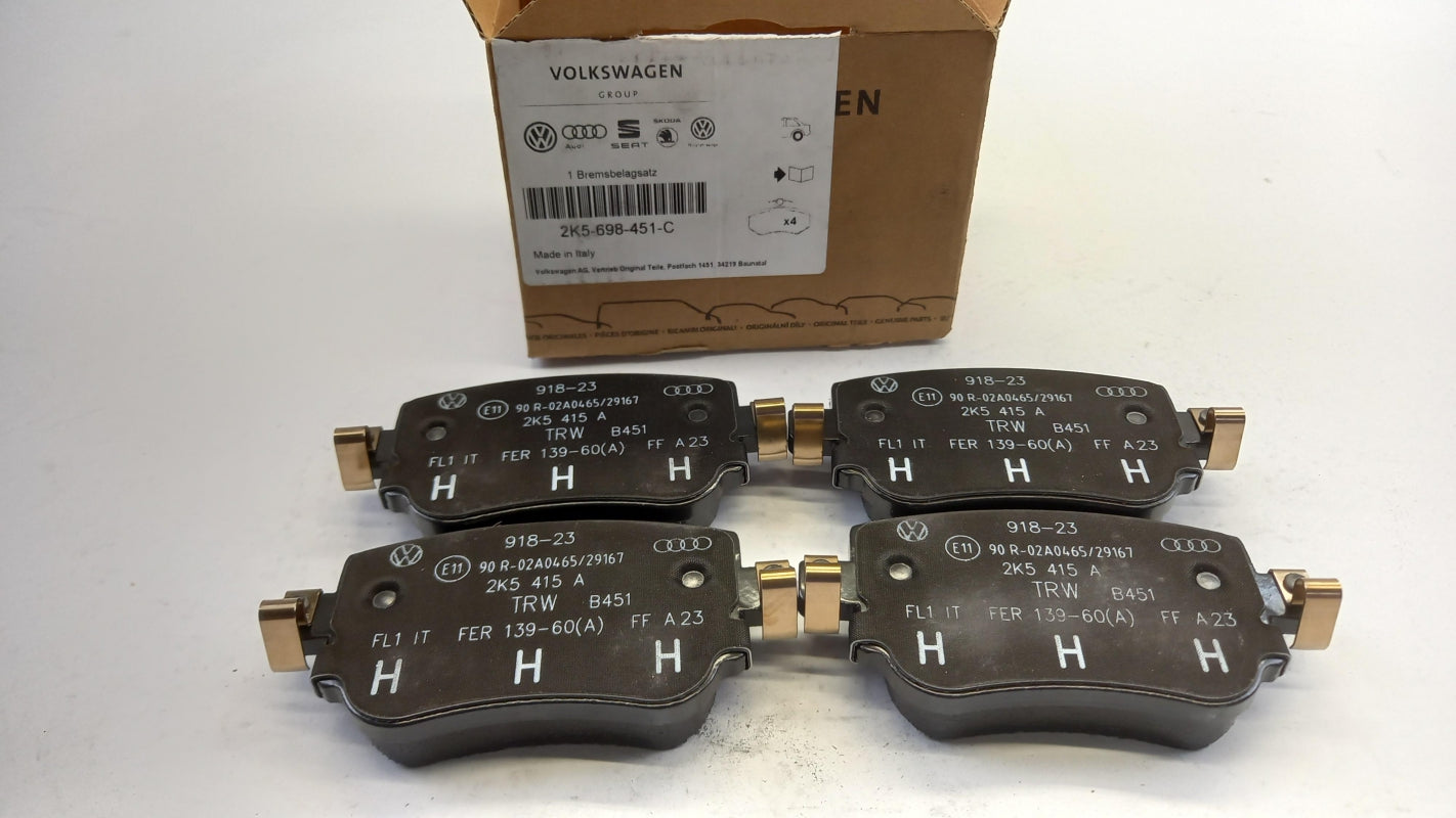 Original VW Sharan 7N (2016-2023) Bremsbeläge hinten 2K5698451C
