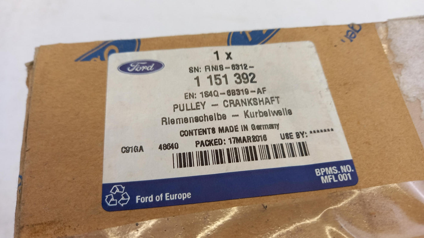 Original FORD Focus Fiesta Mondeo Transit Kurbelwelle Riemenscheibe 1151392