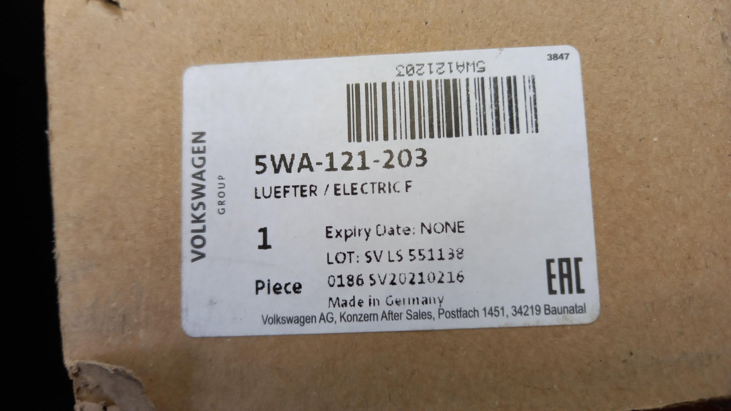 Original OE Volkswagen Motorkühlung Lüfter 5WA121203