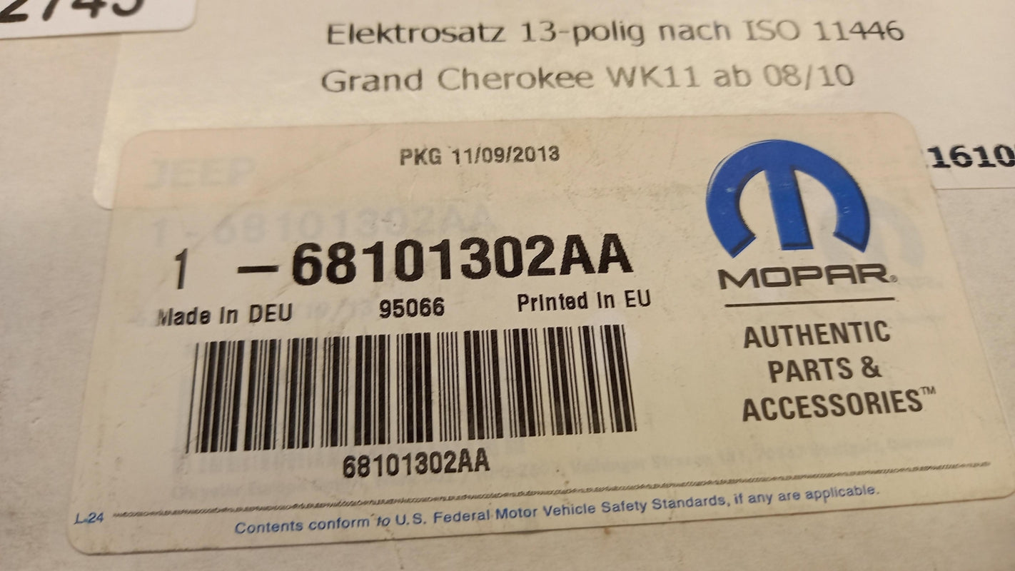 Original OE FIAT Anhängerkupplung Elektrosatz K68101302AA