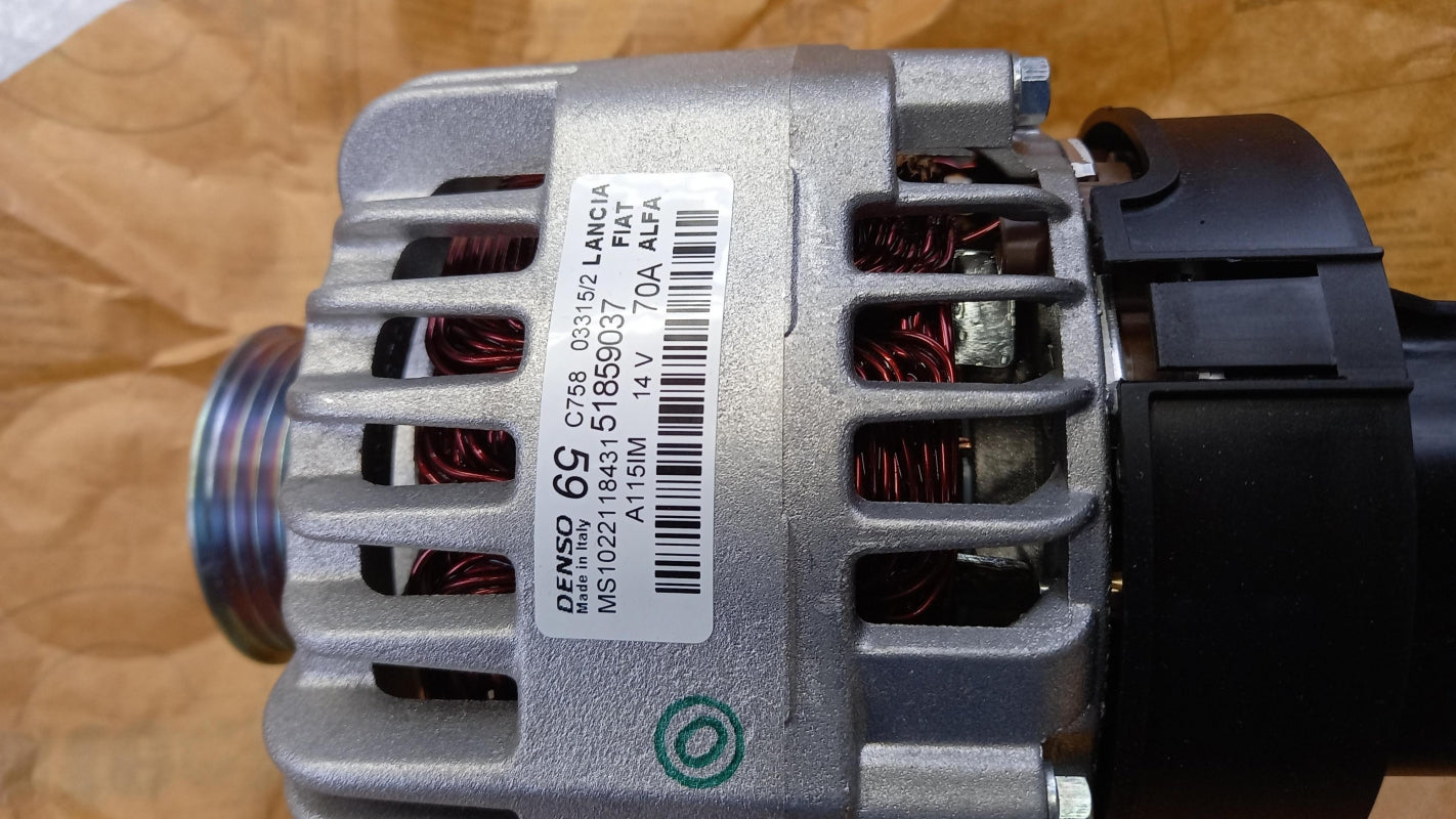 Original FIAT 500 Punto Idea Panda Doblo ALFA ROMEO Mito Lichtmaschine 51859037