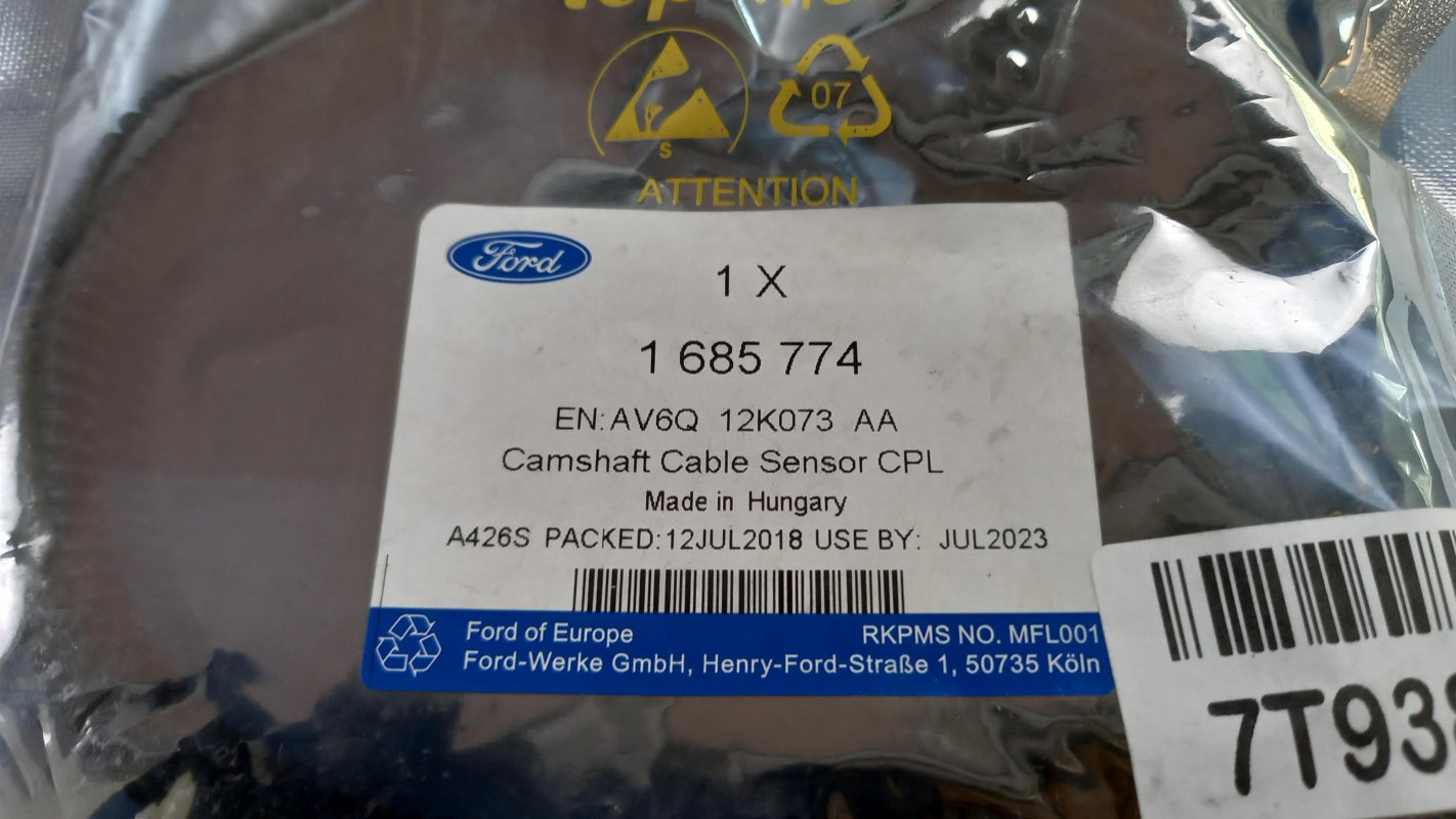 Original FORD Fiesta Mk7/8 Focus Mk3 Transit Nockenwellensensor 1685774