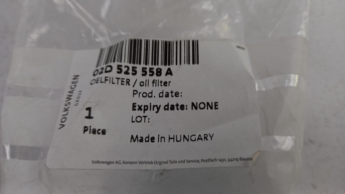 Original VW Golf IV Bora AUDI A3 TT Ölfilter 02D525558A
