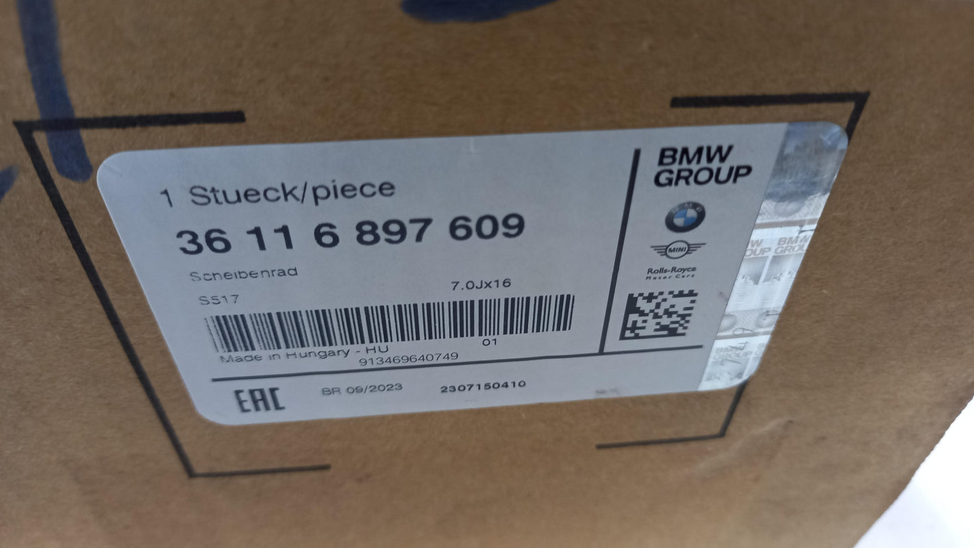 Original BMW 1' F40 Alufelge Felge 16 Zoll 36116897609