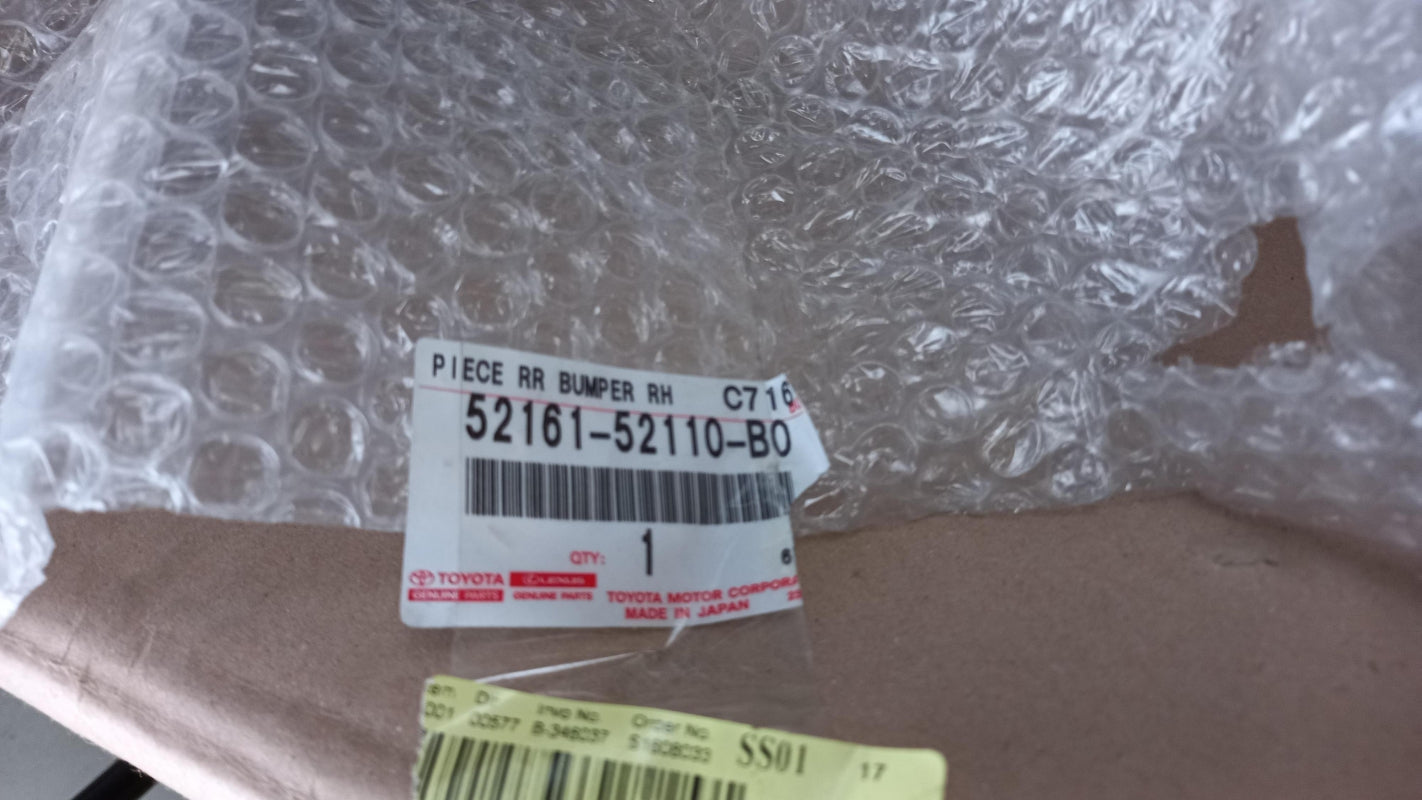 Original TOYOTA Yaris 99-05 Stoßfängerabdeckung grau hinten rechts 5216152110B0