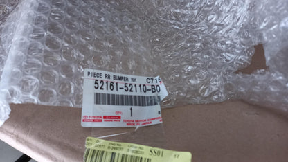 Original TOYOTA Yaris 99-05 Stoßfängerabdeckung grau hinten rechts 5216152110B0