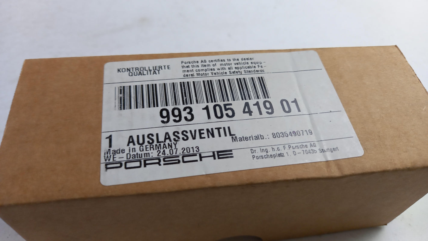 Original PORSCHE Carrera 911 993 3.6L  Auslaßventil 99310541901