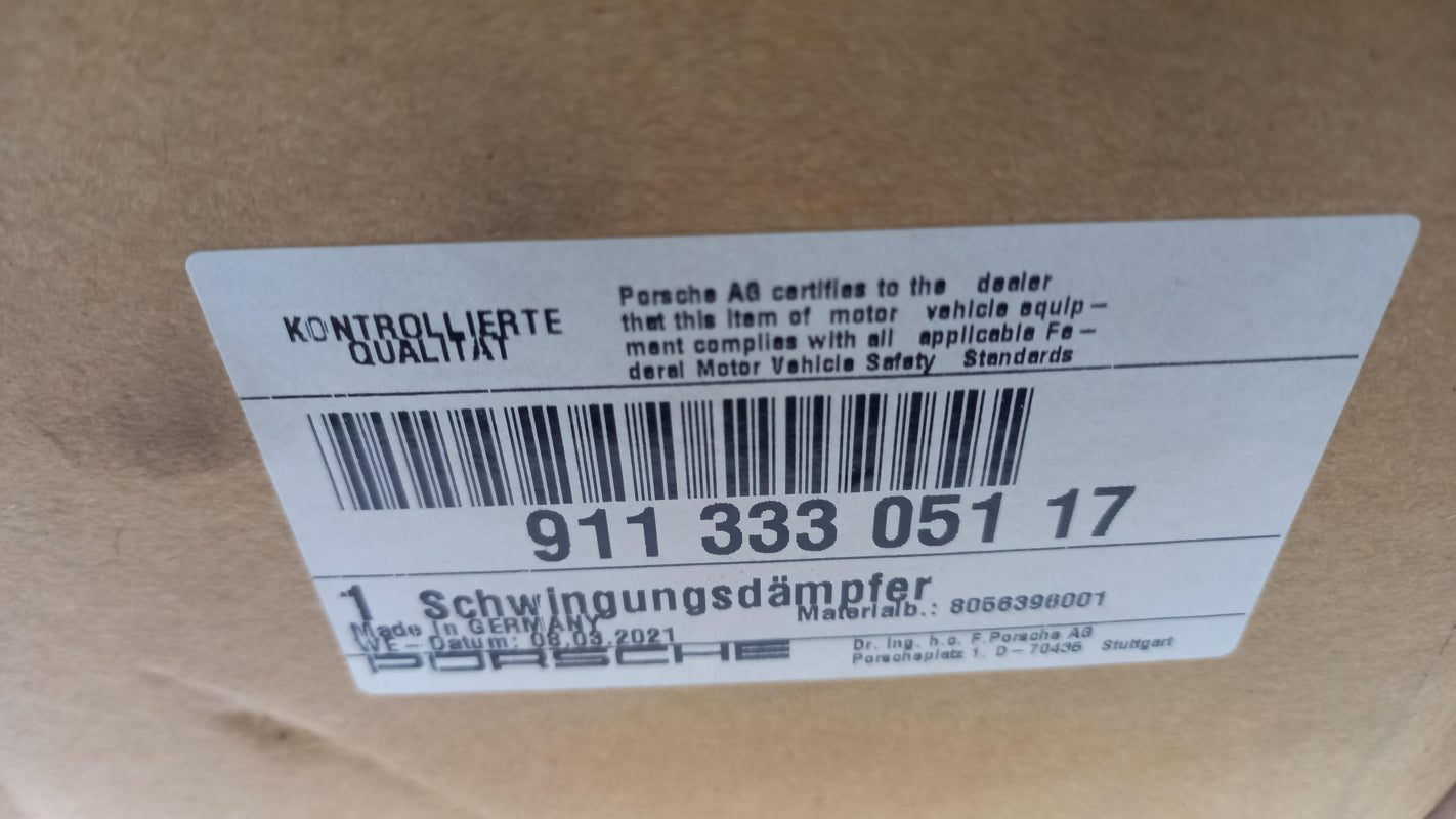 Original PORSCHE 911 1984-1989 Stoßdämpfer Schwingungsdämpfer hinten 91133305117