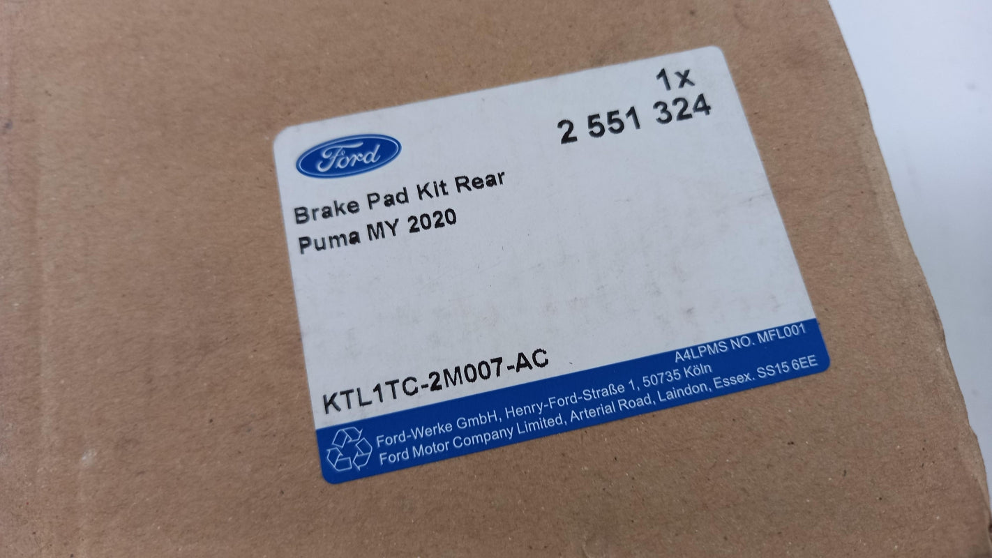 Original FORD Puma JK 1.0 EcoBoost Bremsbeläge Hinten 2551324