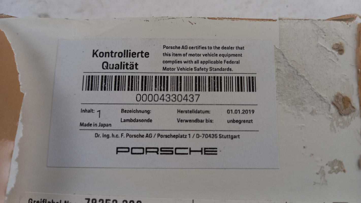 Original OE PORSCHE Lambdasonde 00004330437