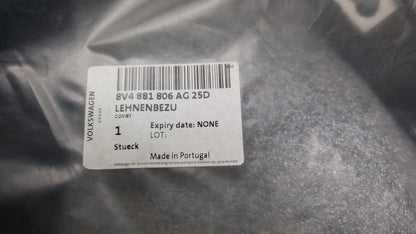 Original AUDI A3 Sitzbezug Schwarz Leder 8V4881806AG25D