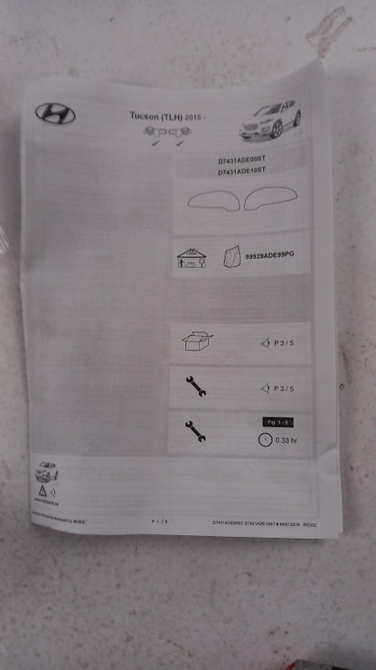 Original HYUNDAI Tucson III (2015-2020) Spiegelkappen Chrom D7431ADE00ST