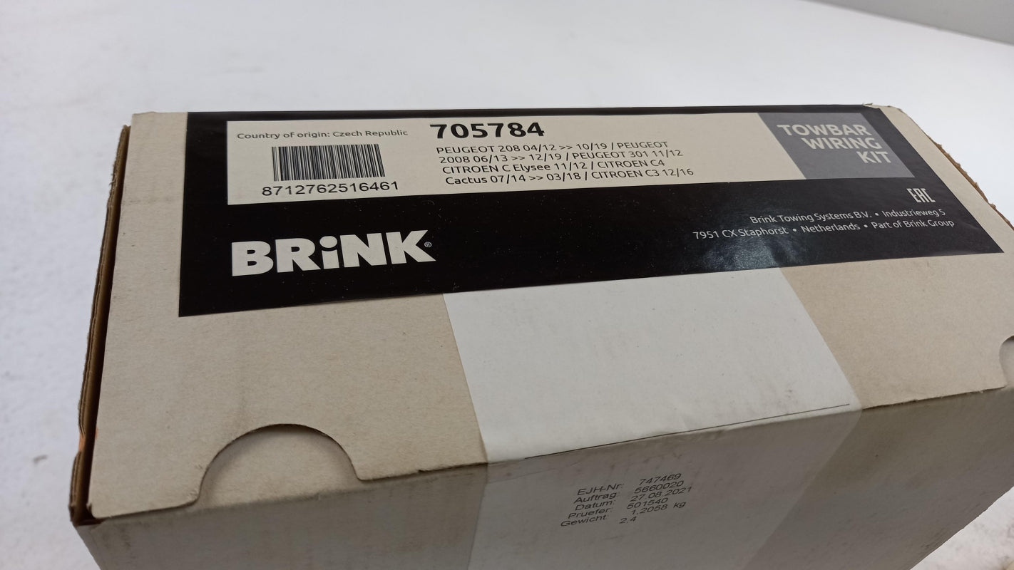 BRINK Anhängerkupplung Elektrosatz 13-pol für PSA 208 2008 301 C4 C3 705784