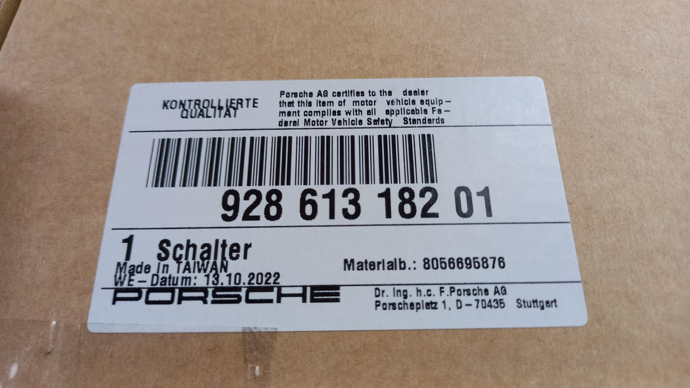 Original OE PORSCHE Sitzverstellung Steuerung 92861318201