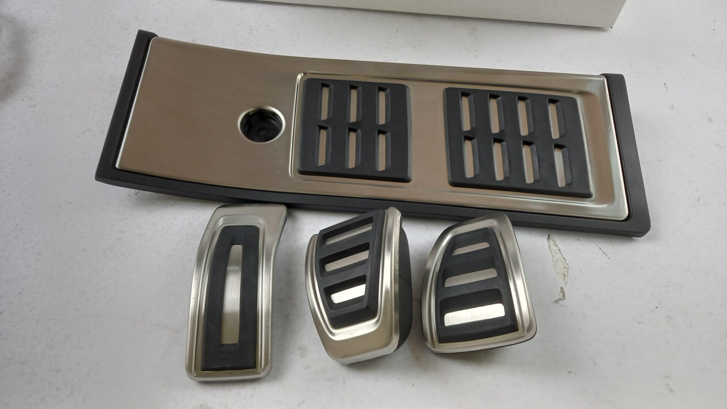 Original AUDI Q5 FY Pedalkappensatz für Schaltgetriebe Edelstahl 80B064200A