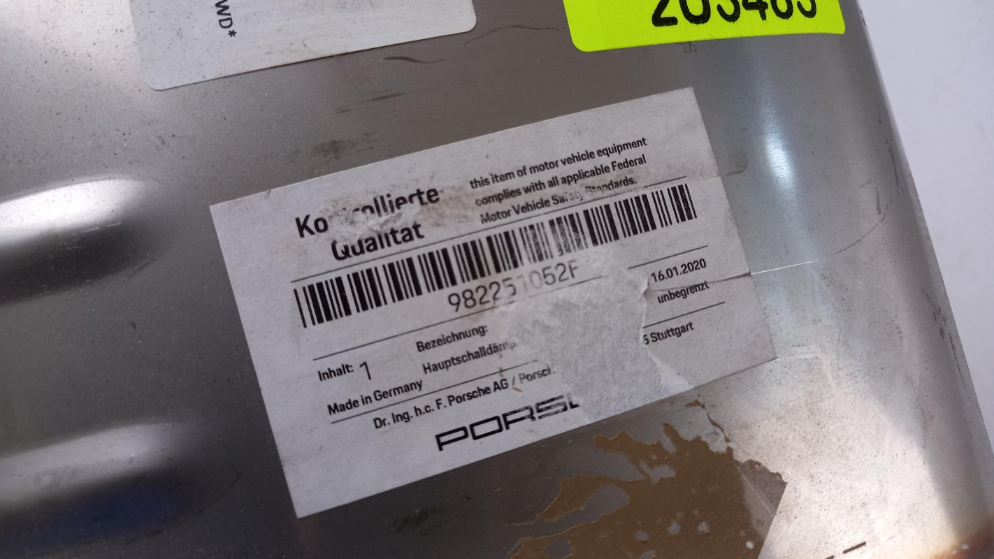 Original PORSCHE 718 Cayman RWD Abgasanlage Schalldämpfer Rechts 982251052F