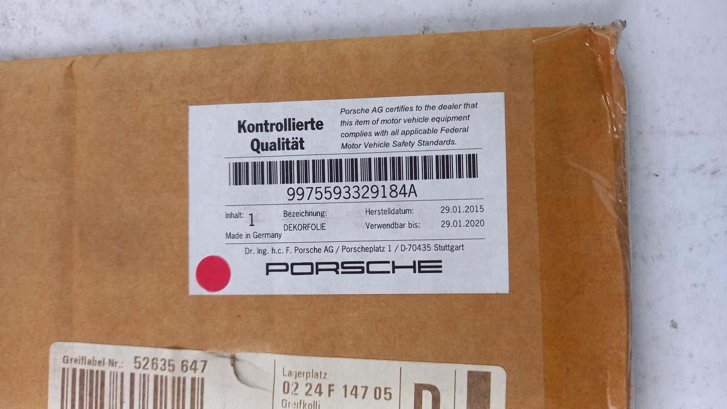 Original PORSCHE 997 GT3 (2007-2011) Dekorfolie rechts 9975593329184A