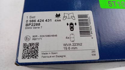 BOSCH für BMW 3' G20 5' G30 G31 7' G11 Bremsbeläge Satz Vorne 0986424431