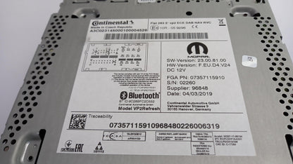 Original OE FIAT Multimedia Haupteinheit 735711591