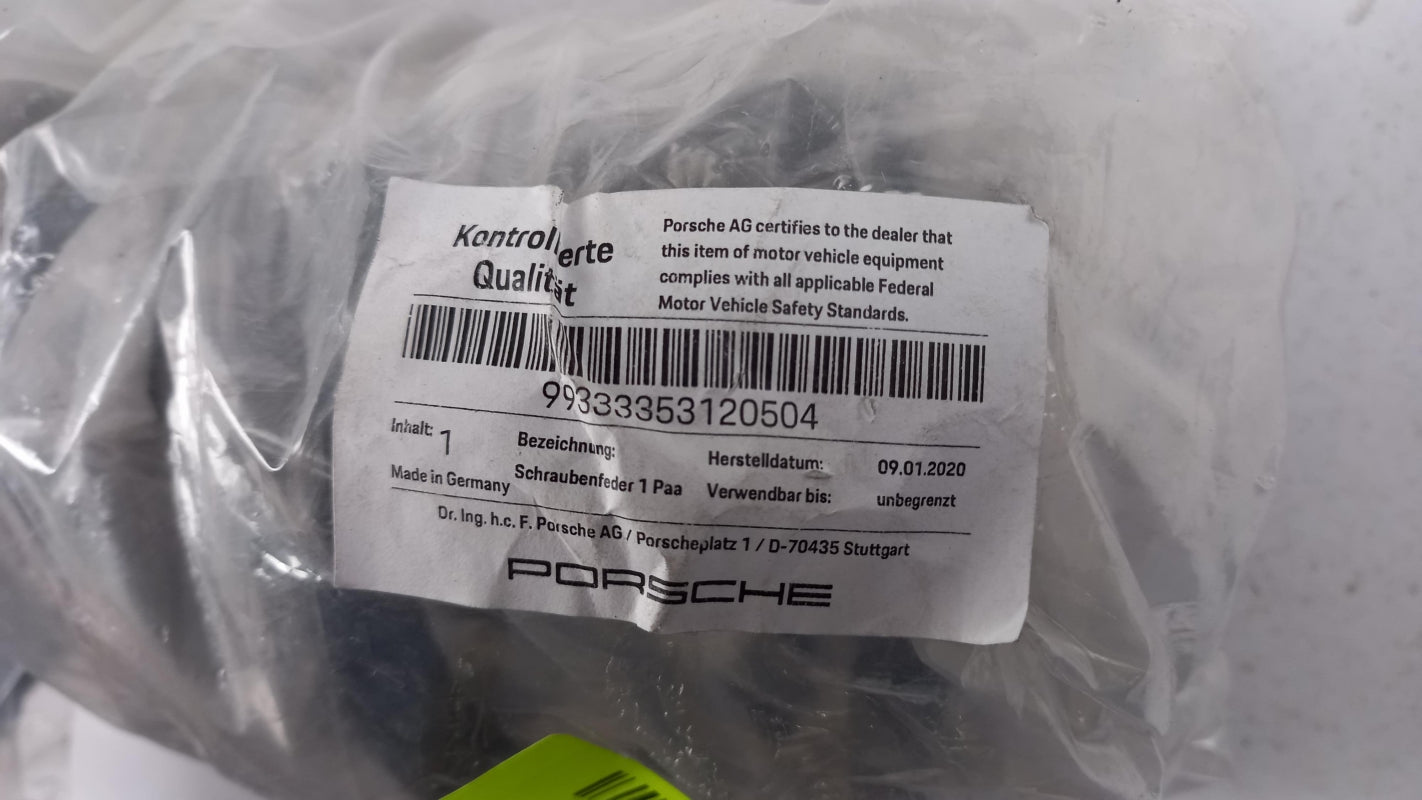 Original OE PORSCHE Fahrwerksfeder 99333353120504