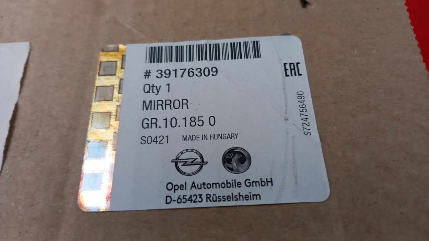 Original OPEL Astra-K Außenspiegel links 39176309