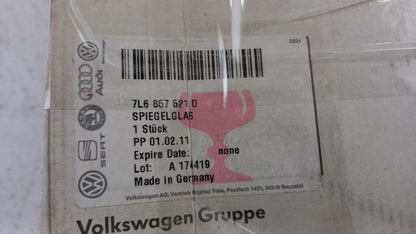 Original VW Touareg 7L Außenspiegelglas links 7L6857521D