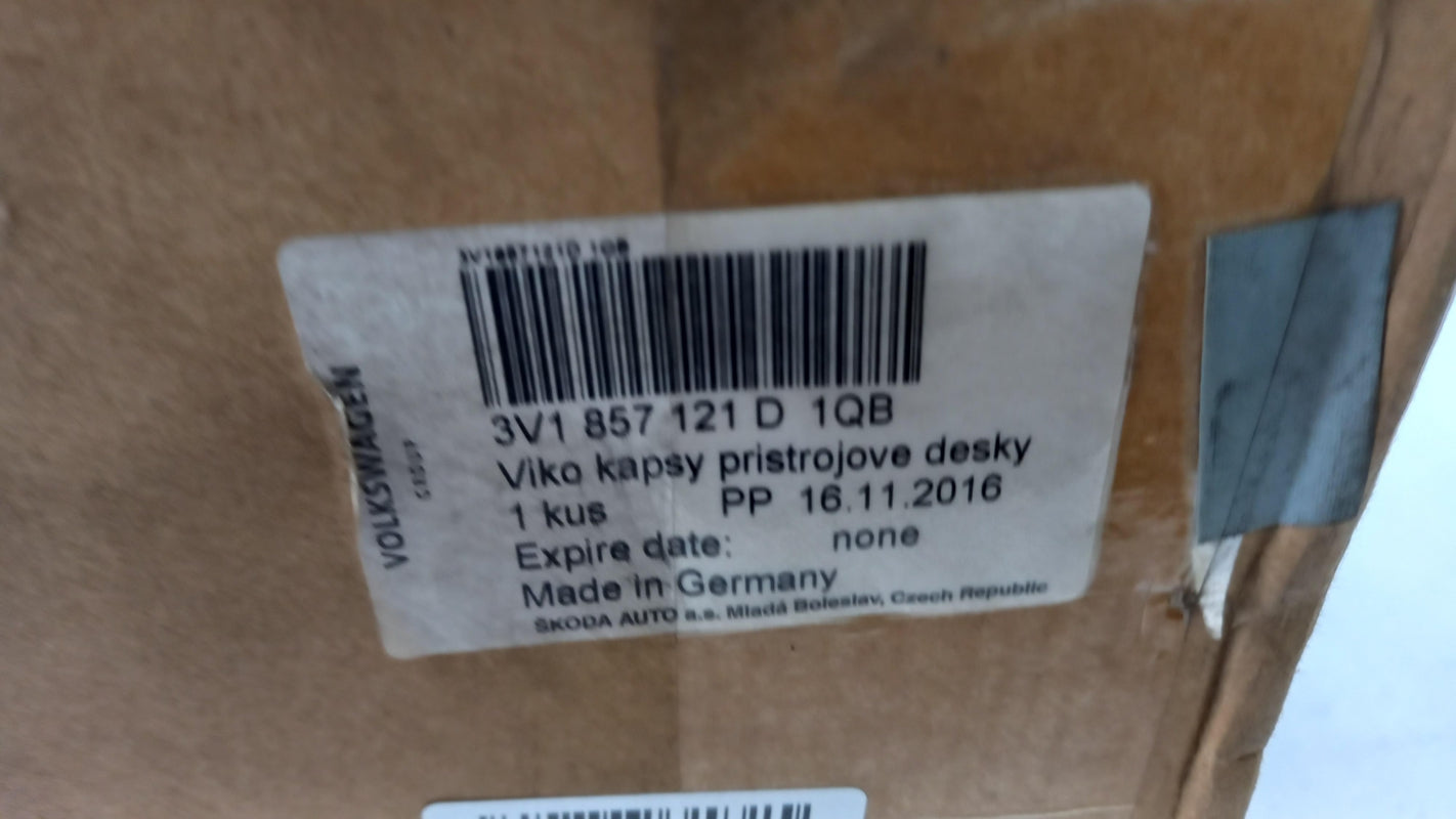 Original SKODA Superb 3V Handschuhfach Deckel satinschwarz 3V1857121D1QB