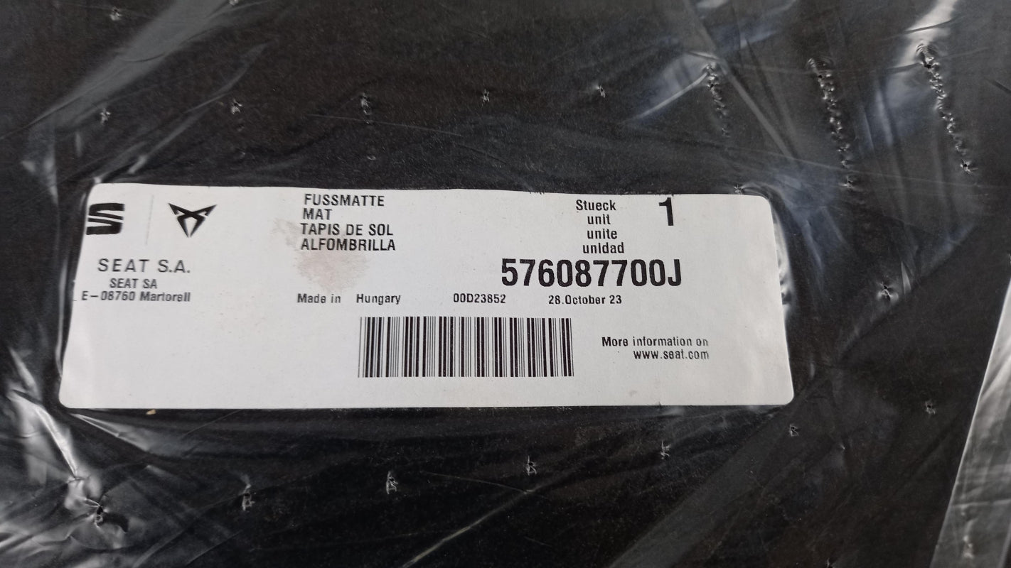 Original CUPRA Ateca Premium Fußmattensatz mit Sicherheits-Kit 576087700J