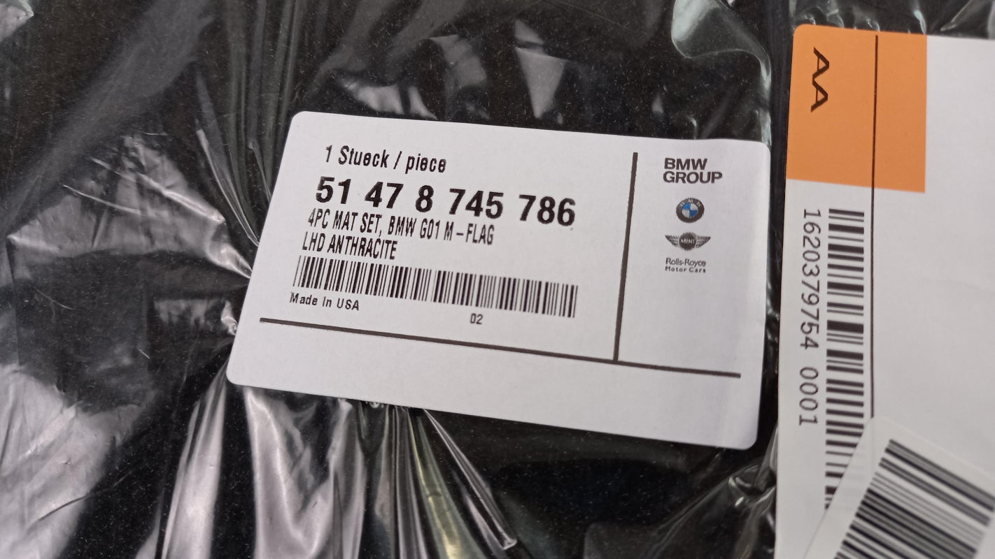 Original OE BMW Fußmattensatz 51478745786