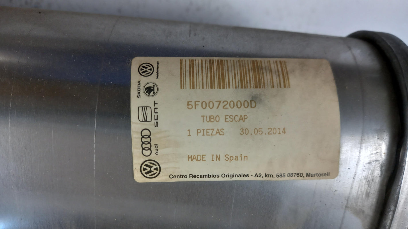 Original SEAT Leon 5F 13-20 1.4 TSI Sport-Auspuffanlage Auspuffrohr 5F0072000D