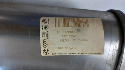 Original SEAT Leon 5F 13-20 1.4 TSI Sport-Auspuffanlage Auspuffrohr 5F0072000D