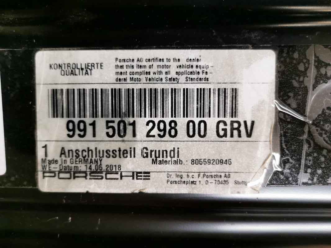 Original PORSCHE Boxster Cayman 911 991R Verbindungsstück rechts 99150129800GRV
