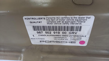 Original PORSCHE Cayman 987 Luftschirmhalterung grundiert oben 98750291900GRV