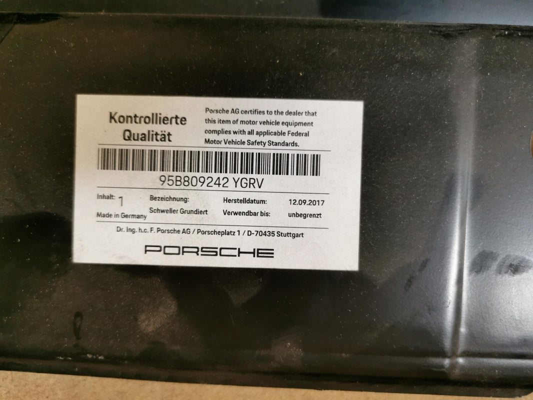 Original PORSCHE Macan 19-21 Schwellerverkleidung hinten rechts 95B809242YGRV